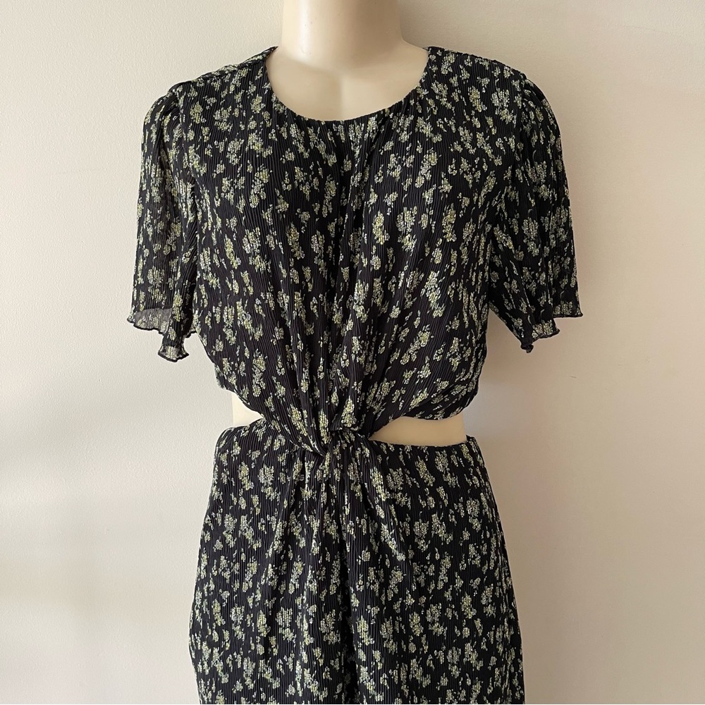WHO What Wear Collection Drew Cutout Floral Twist Midi Dress Size XL - Picture 11 of 16